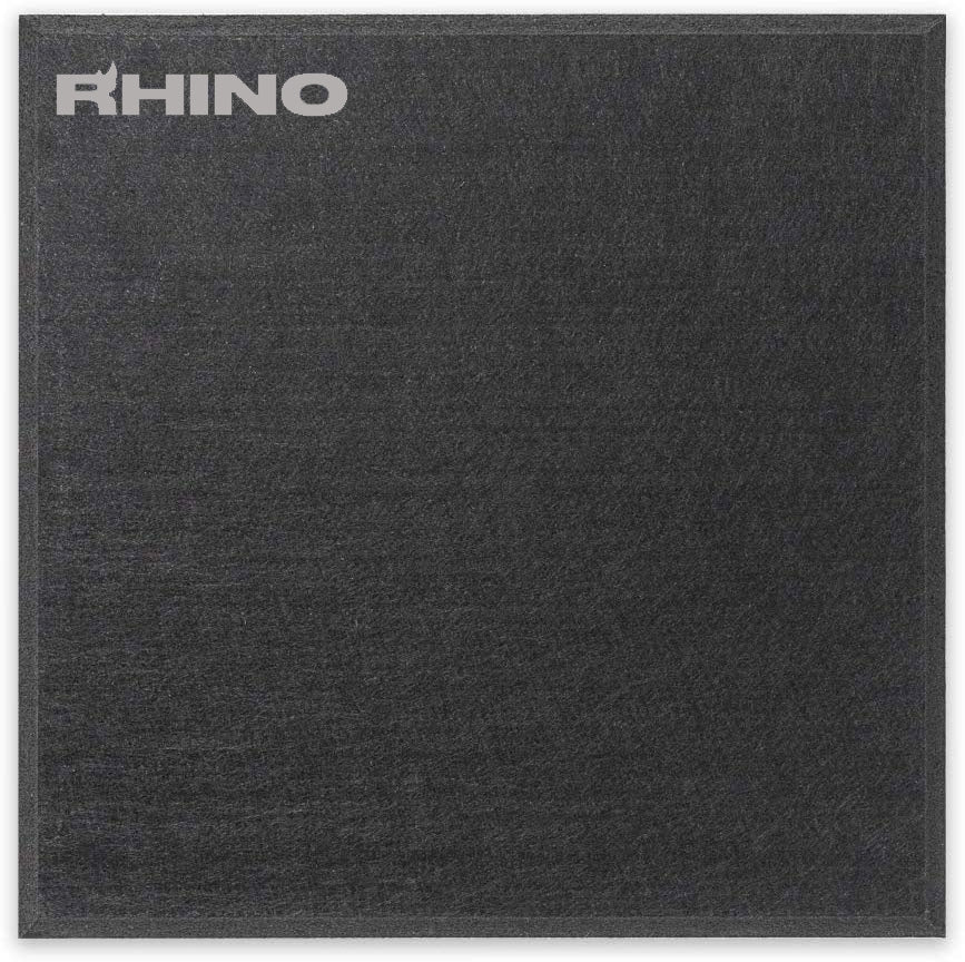12" x 12" RHINO Acoustic Panels Matte Black Color (6 Pcs)