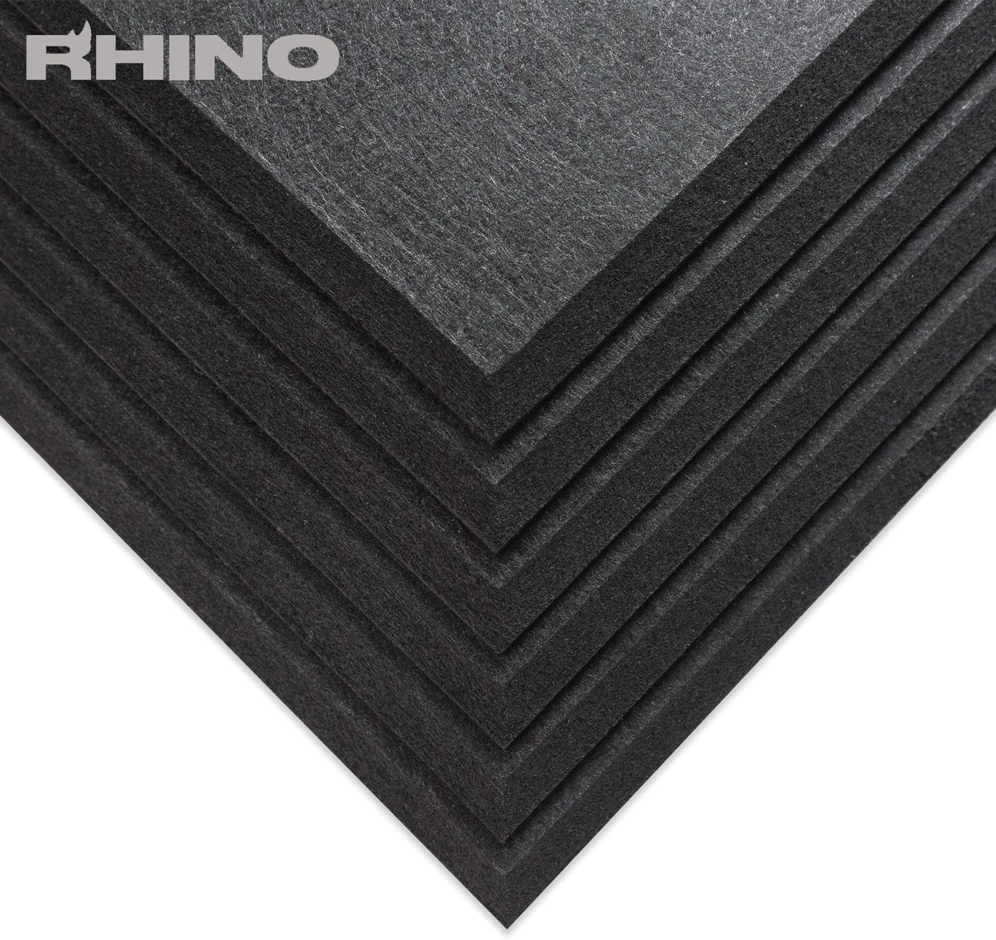 12" x 12" RHINO Acoustic Panels Matte Black Color (6 Pcs)