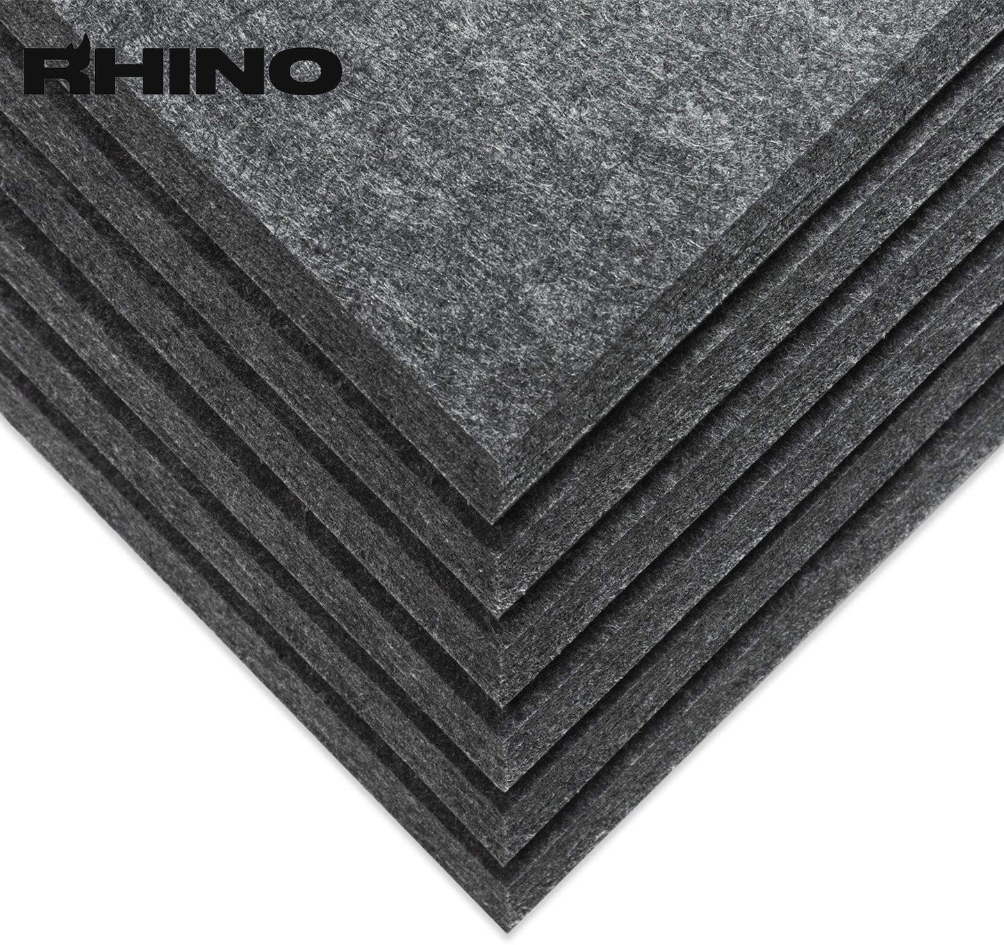 12" x 12" RHINO Acoustic Panels Dark Gray Color (6 Pcs)