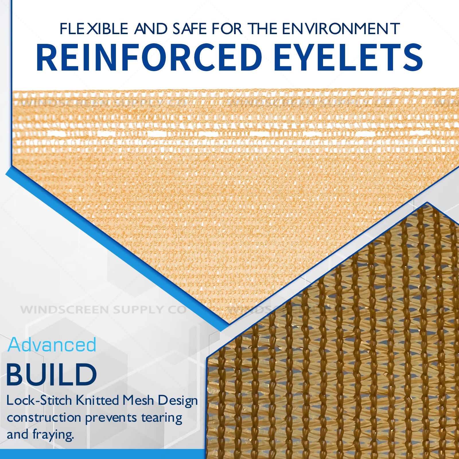 6' x 100' (5'8") Raw Roll Privacy Screens Windscreensupplyco