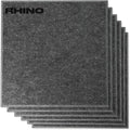 12" x 12" RHINO Acoustic Panels Dark Gray Color (6 Pcs) Windscreensupplyco