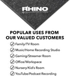 12" x 12" RHINO Acoustic Panels Dark Gray Color (6 Pcs)