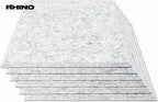 12" x 12" RHINO Acoustic Panels Silver Gray Color (6 Pcs)