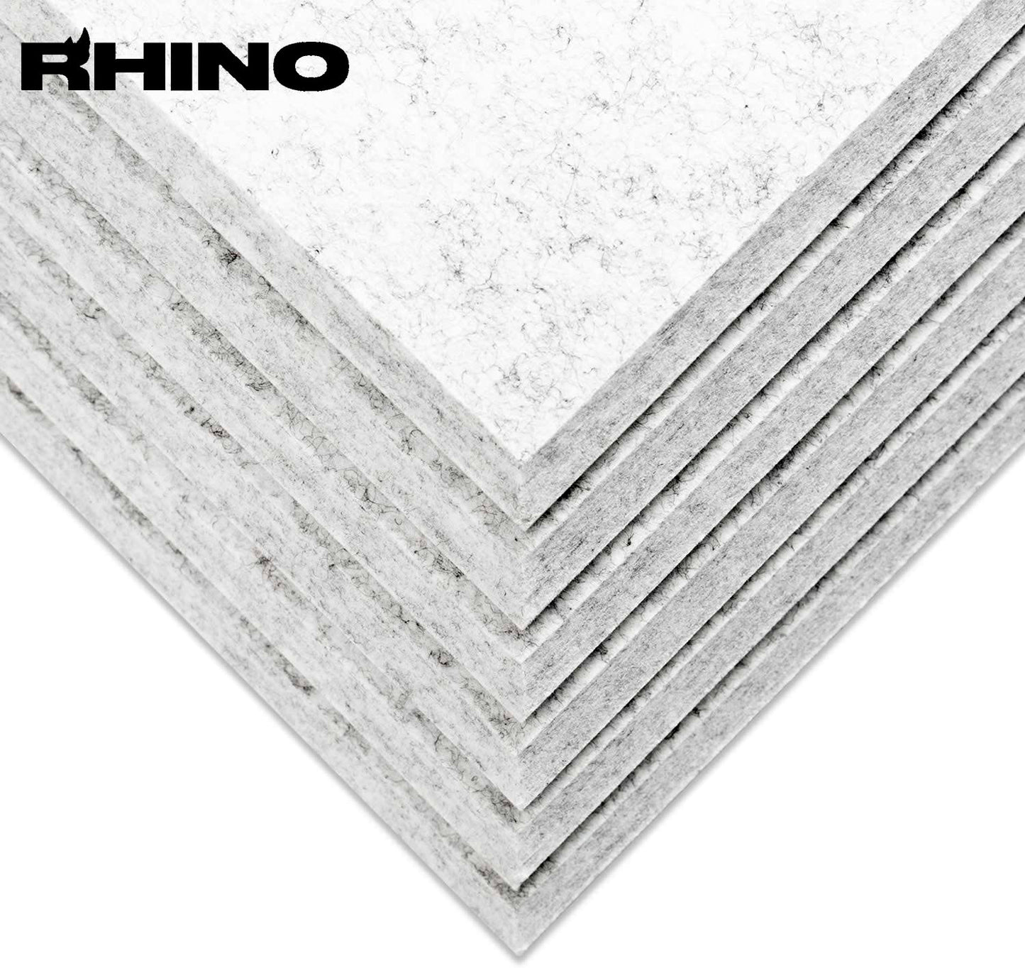 12" x 12" RHINO Acoustic Panels Silver Gray Color (6 Pcs)