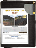 12' x 24' Mesh Tarp Shading 60-70% Blockage Windscreensupplyco