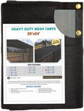 20' x 24' Mesh Tarp Shading 60-70% Blockage Windscreensupplyco