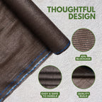 6' x 100' (5'10" x 100') Raw Roll 60% Privacy Screen