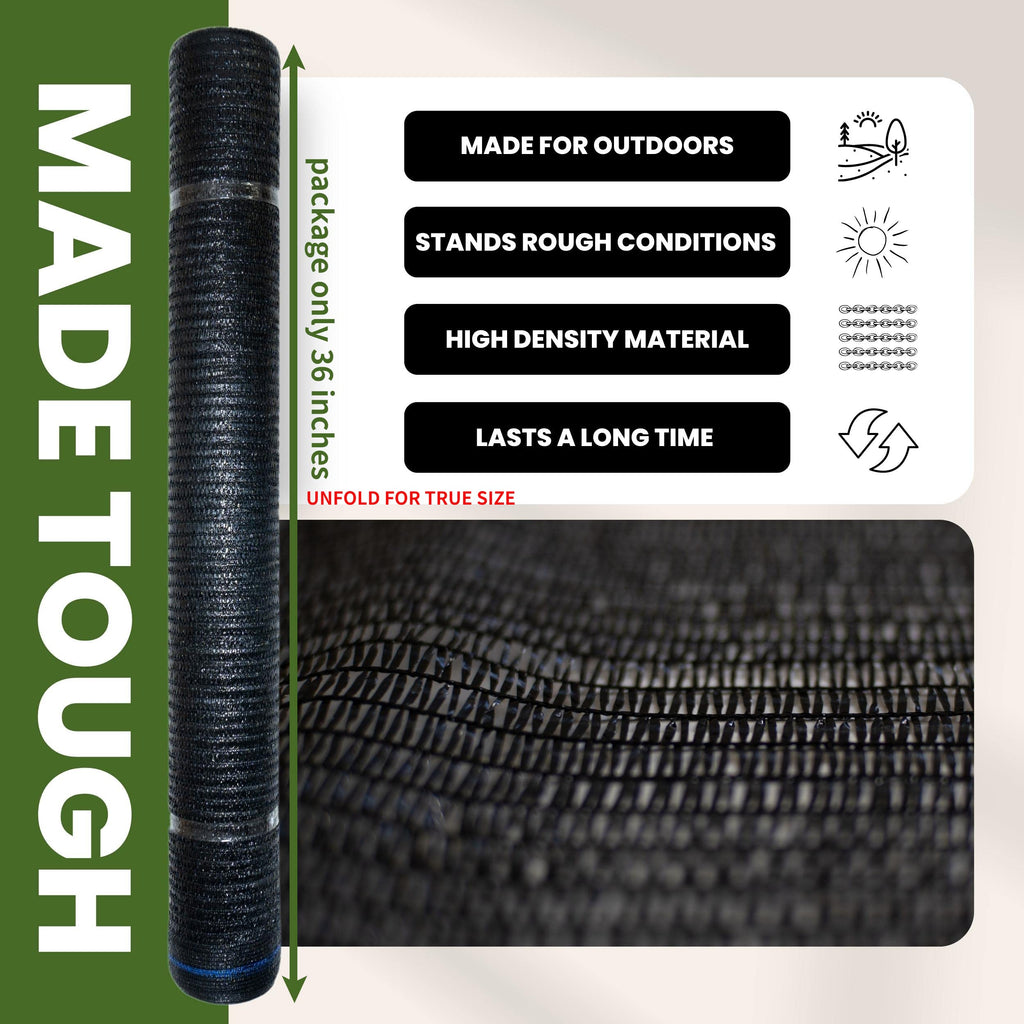 WindscreenSupplyCo 5'10'' x 100 FT Shade Cloth Roll Eyelets 60%
