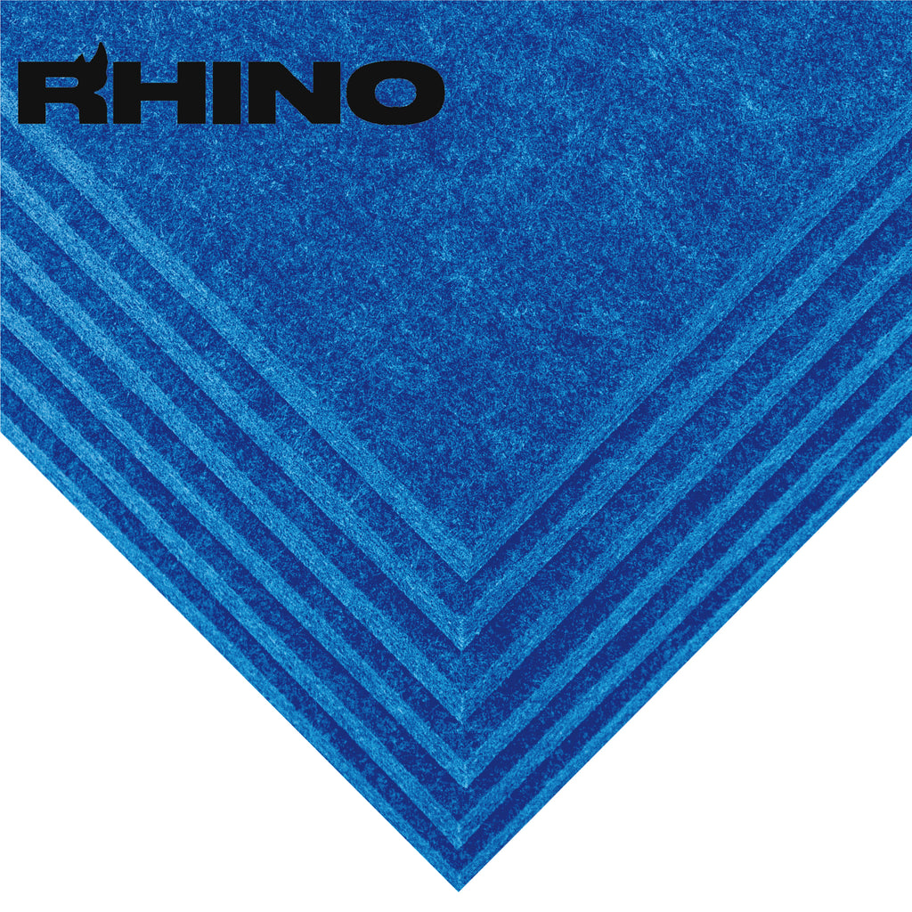 FINAL SALE  --  12" x 12" RHINO Acoustic Panels Blue Color (6 Pcs)