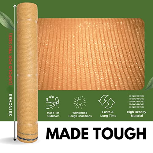 WindscreenSupplyCo 5'10'' x 100 FT Shade Cloth Roll Eyelets 60%
