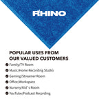 FINAL SALE  --  12" x 12" RHINO Acoustic Panels Blue Color (6 Pcs)