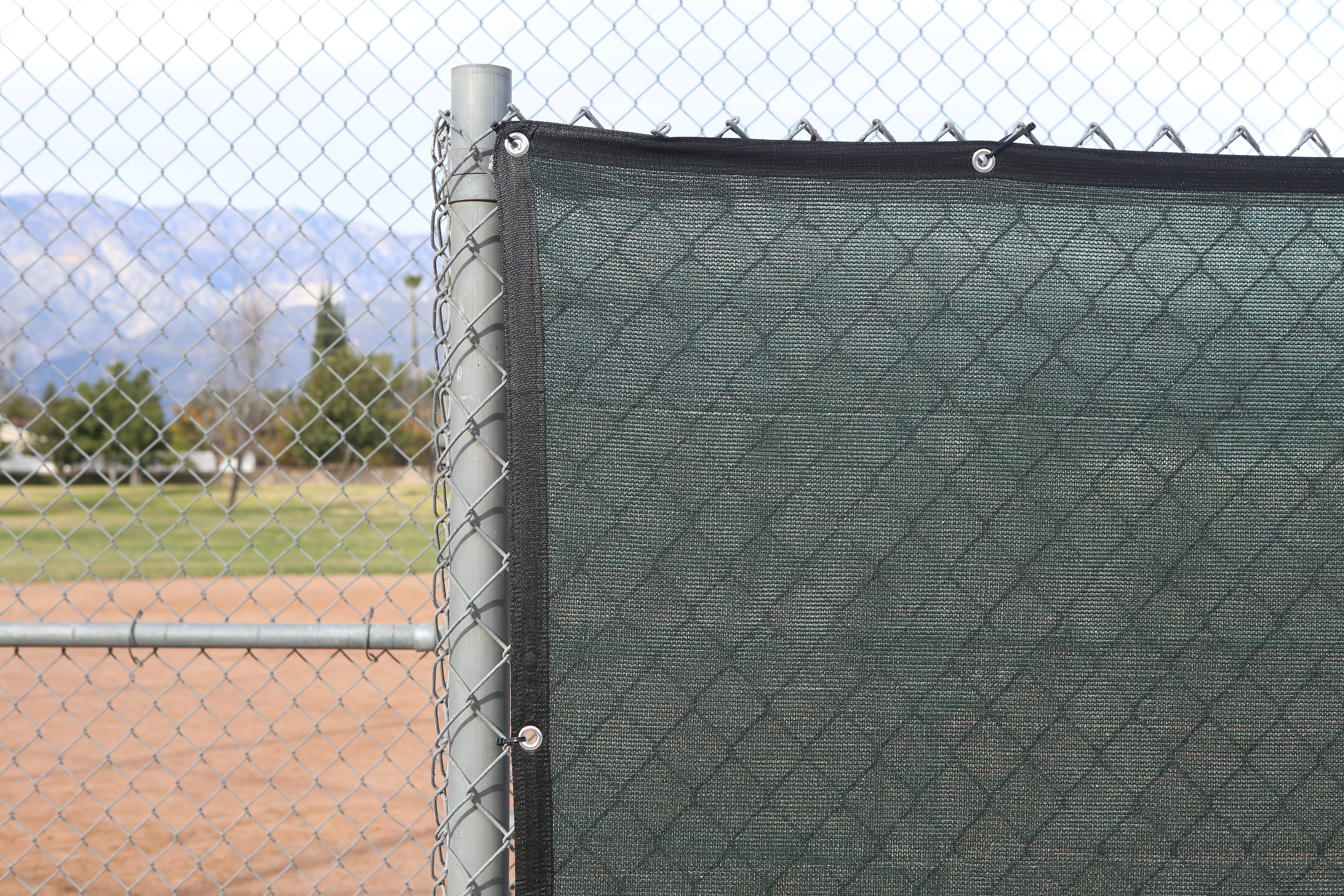 Green 6' x 12' Temporary Fence Panel Screens Windscreensupplyco