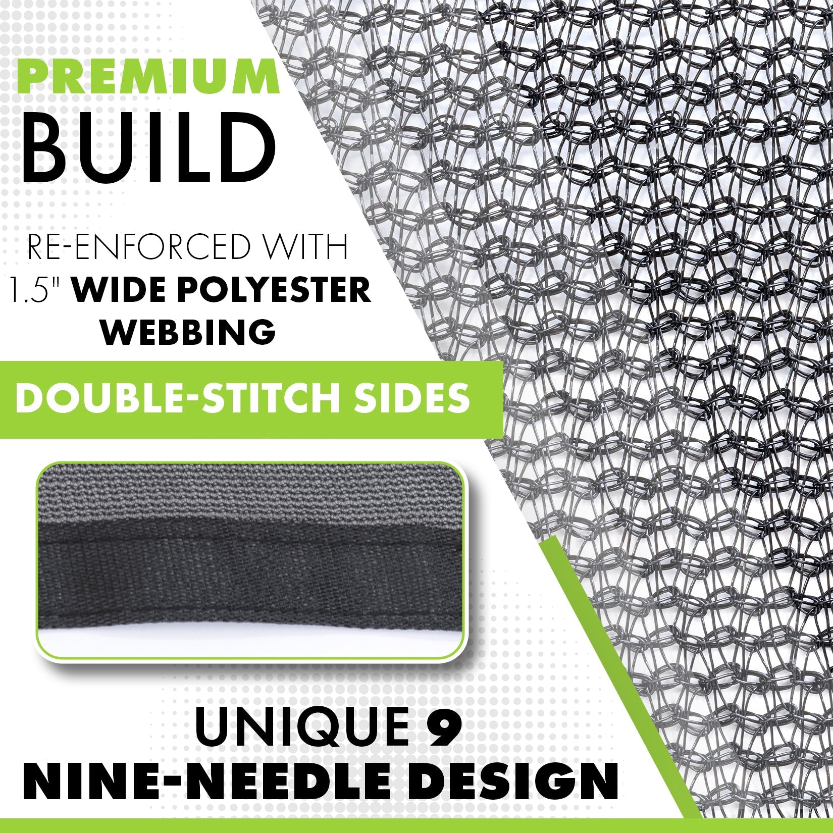 6.5' x 10' Mesh Tarp Shading 60-70% Blockage