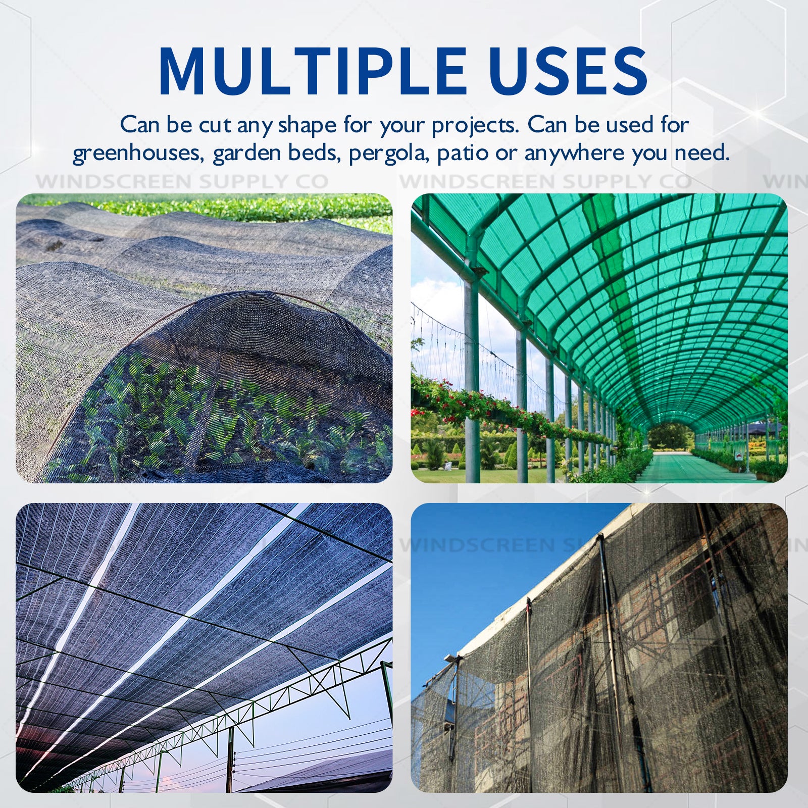 8' x 100' (7'8") Raw Roll Privacy Screen