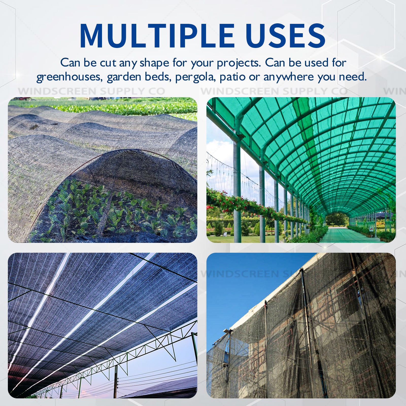 6' x 100' (5'8") Raw Roll Privacy Screen