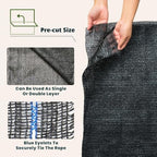 WindscreenSupplyCo 5'10'' x 100 FT Shade Cloth Roll Eyelets 60%