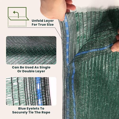 WindscreenSupplyCo 5'10'' x 100 FT Shade Cloth Roll Eyelets 60%
