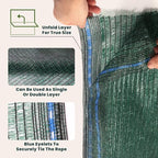 WindscreenSupplyCo 5'10'' x 100 FT Shade Cloth Roll Eyelets 60%