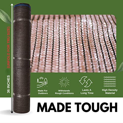 WindscreenSupplyCo 5'10'' x 100 FT Shade Cloth Roll Eyelets 60%